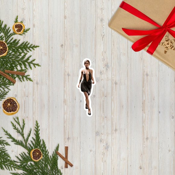 Sexy Ellie in dress Bubble-free stickers (Customizable) - Picture 2 of 3